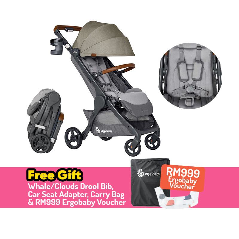 Ergobaby Metro+ Deluxe Compact City Stroller + FREE GIFT